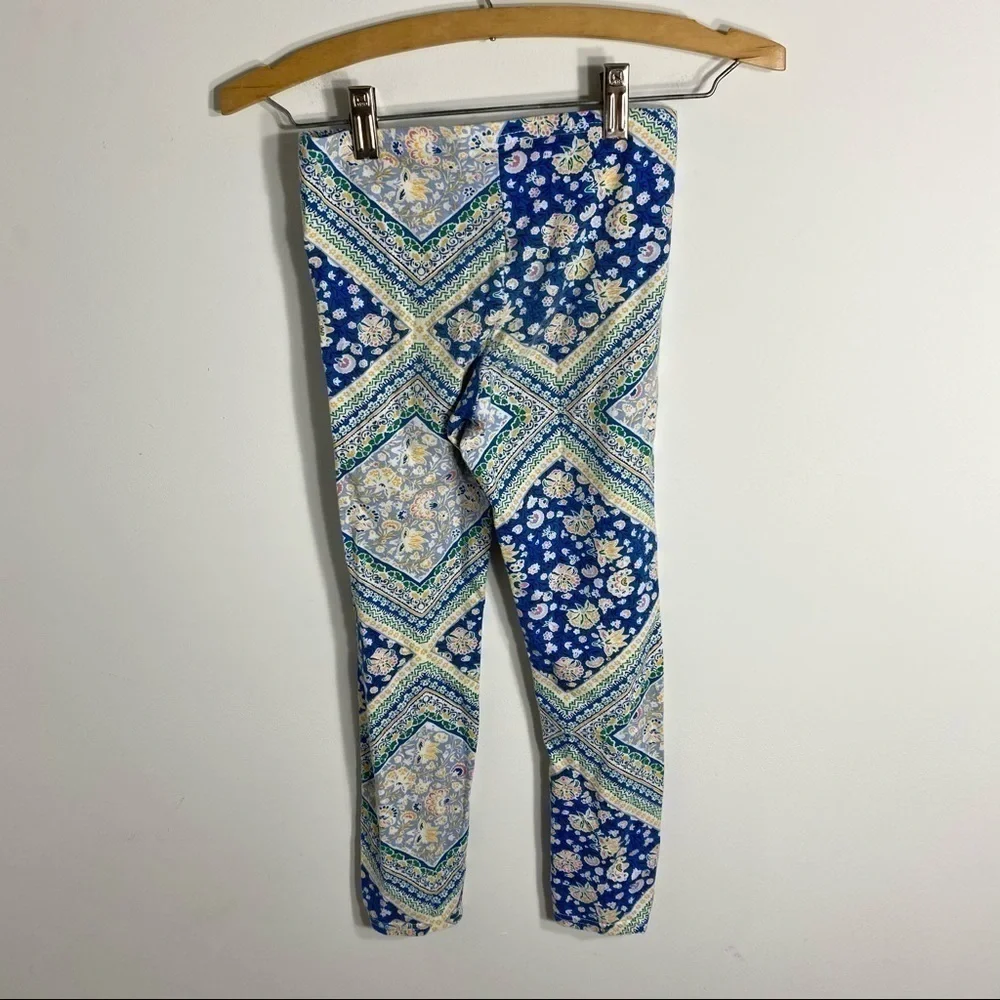 Old Navy Leggings Blue Yellow Large Girls Kids
